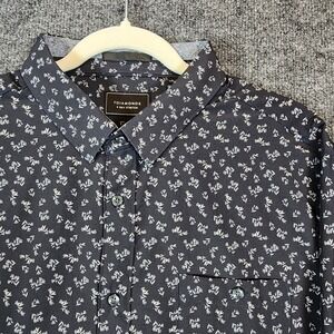 7 Diamonds Memories 4-Way Stretch Men Floral Performance Casual Shirt Size XL